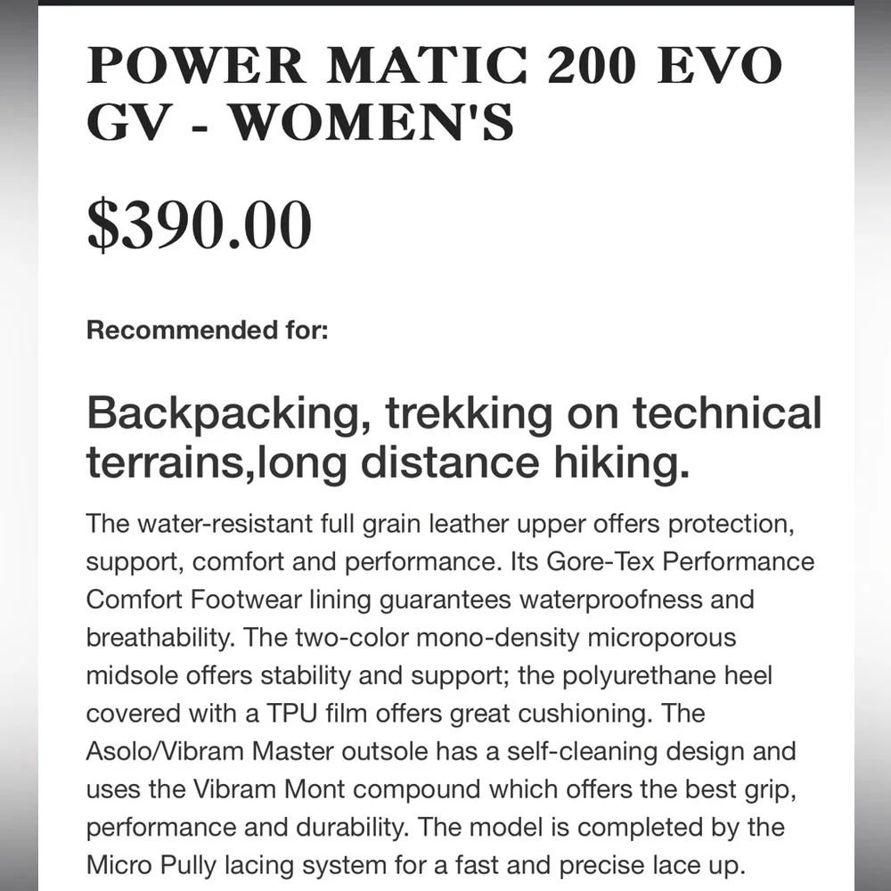 Asolo power matic